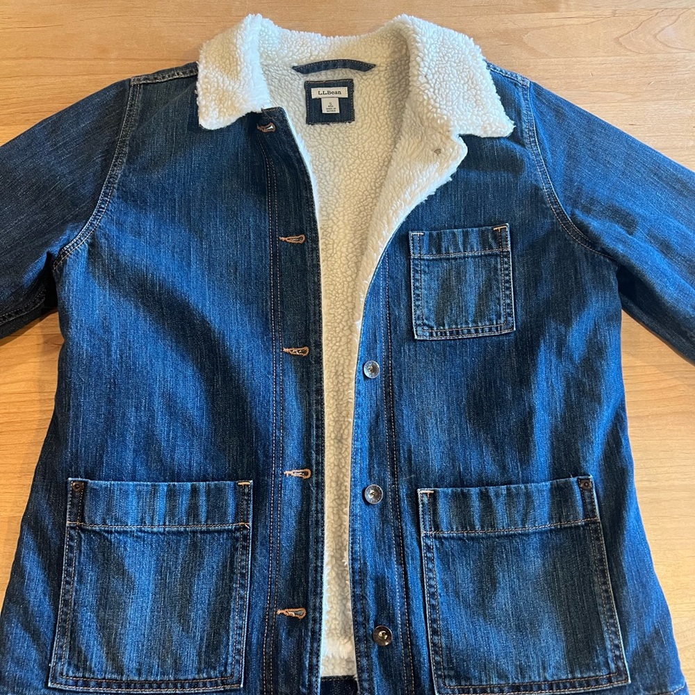 **L.L. Bean Women’s Denim Barn Coat - Size Small**